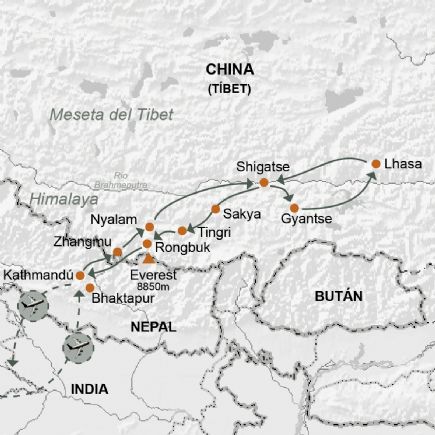 Tbet y nepal + Ascendiendo a las tierras ms altas del planeta