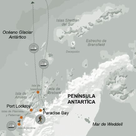 Antartida + Base Camp en la Península Antártica