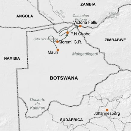 Botswana + A través del corazón de África