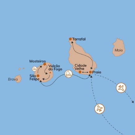 Cabo Verde + Islas de Sotavento: Santiago y Fogo 