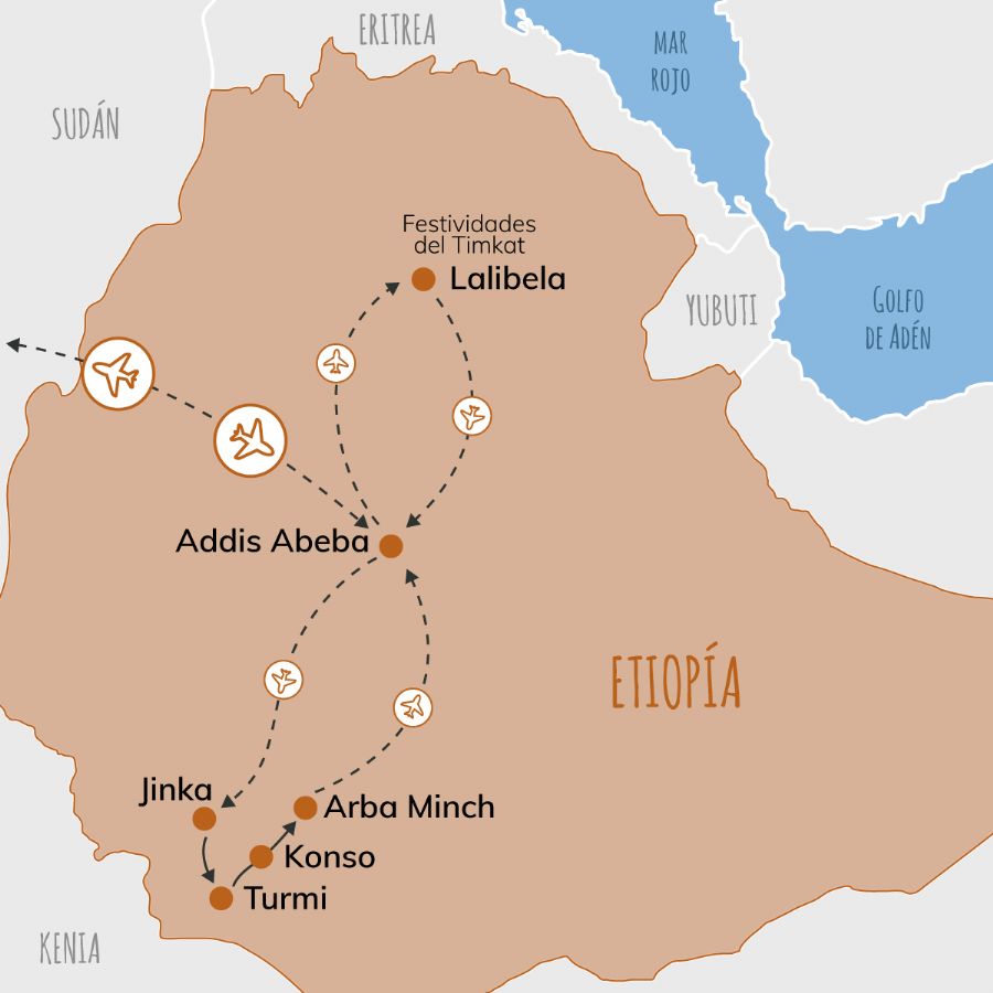 Etiopia + Sur y Festividad del Timkat en Lalibela