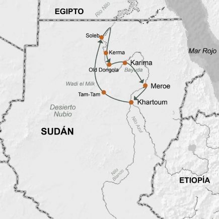 Sudan + Faraones Negros. Región Nubia y el Nilo 