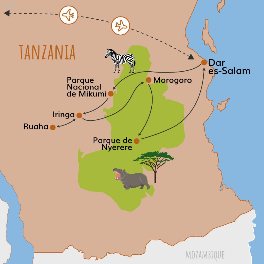 Tanzania + Safari Tuareg: el sur al completo