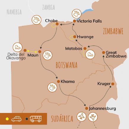 Zimbabwe & Botswana + Game Tracker