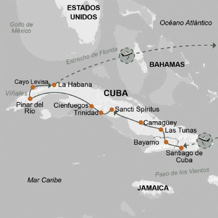 Cuba + Programa Fly & Drive a medida Santiago - La Habana