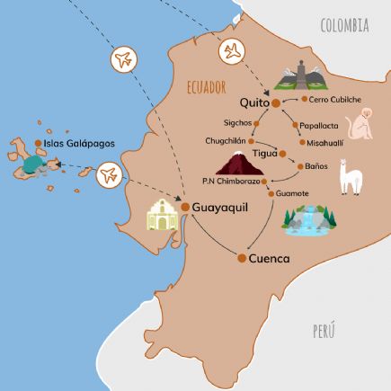 Ecuador + Senderismo en la Avenida de los Volcanes y Galápagos