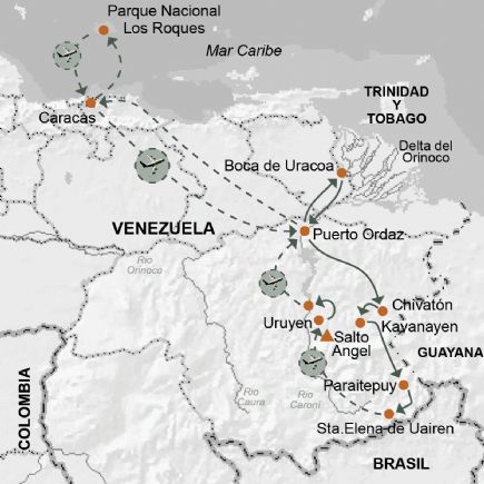Venezuela - Gran Sabana, Delta Orinoco y Caribe. Opción Los