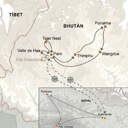 Bhutan clásico y extensión Nepal + En el corazón del Himalaya
