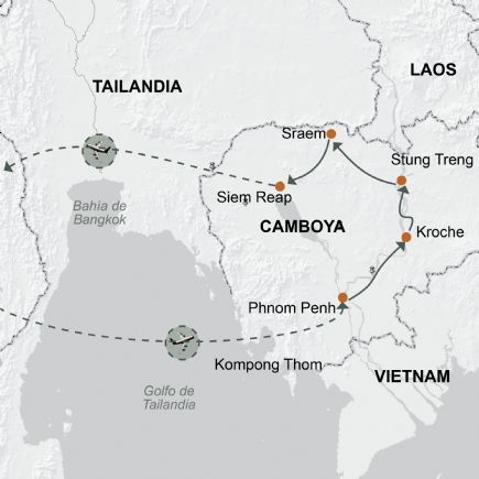 Camboya + Minorías de Banlung, paisajes y templos Khmer