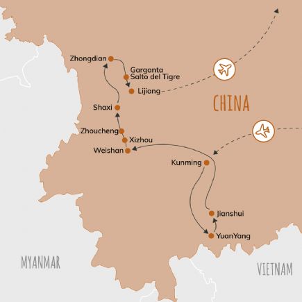 China + Yunnan. El país al sur de las nubes. 