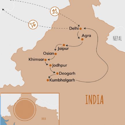 India + Templos y Fortalezas del Rajastán