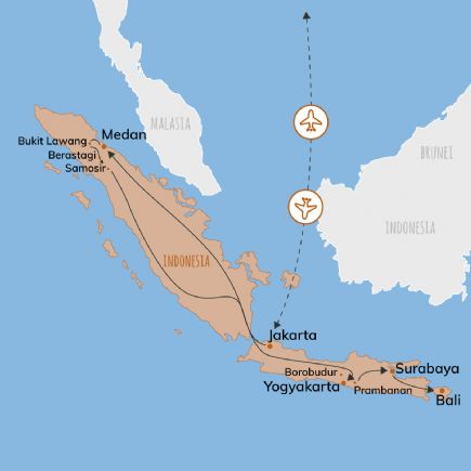 Indonesia + Islas de Sumatra, Java y Bali