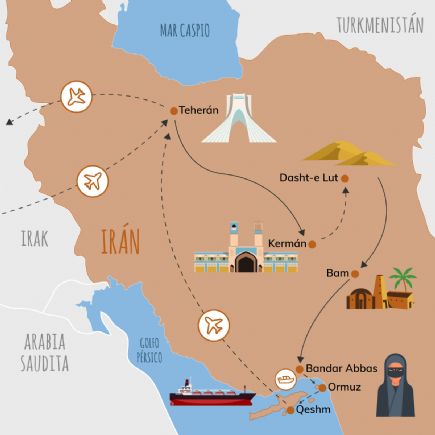 Irán + Travesía por el desierto de Lut e Islas del Golfo Pérsico