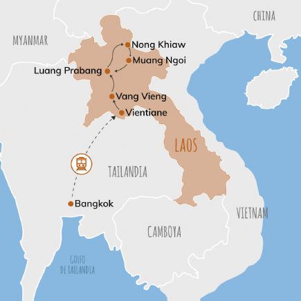 Laos + Etnias y tradiciones en el norte de Laos (de octubre a diciembre)