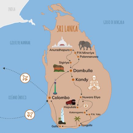 Sri Lanka + La Gran Isla del Índico con nuestra experta guía Pilar Petit