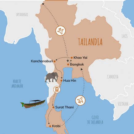 Tailandia + Bangkok, Sur y Parques Naturales - Navidades 2024