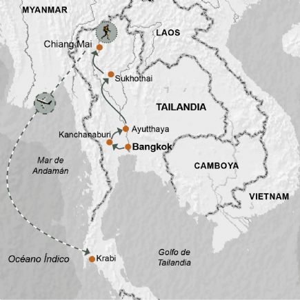 Tailandia + Aventura, Historia y Naturaleza en familia y amigos