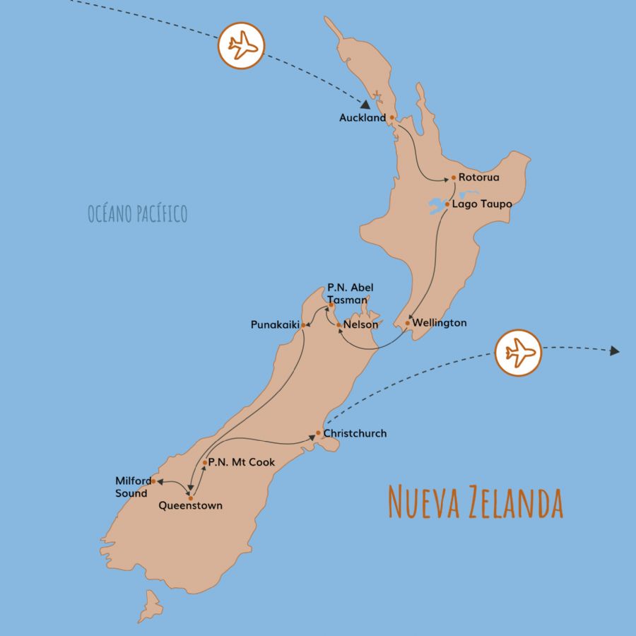 Nueva Zelanda + Fly and drive