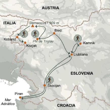 Eslovenia + Senderismo por los parques naturales
