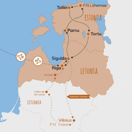 Letonia y Estonia + Ruta autoguiada