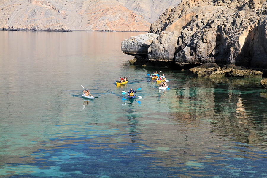 Viaje de aventura. Kayak de mar en Omán