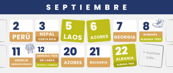 Viajes en Septiembre